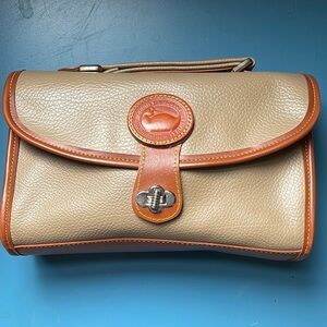 Dooney & Bourke Tan and Brown Crossbody Bag